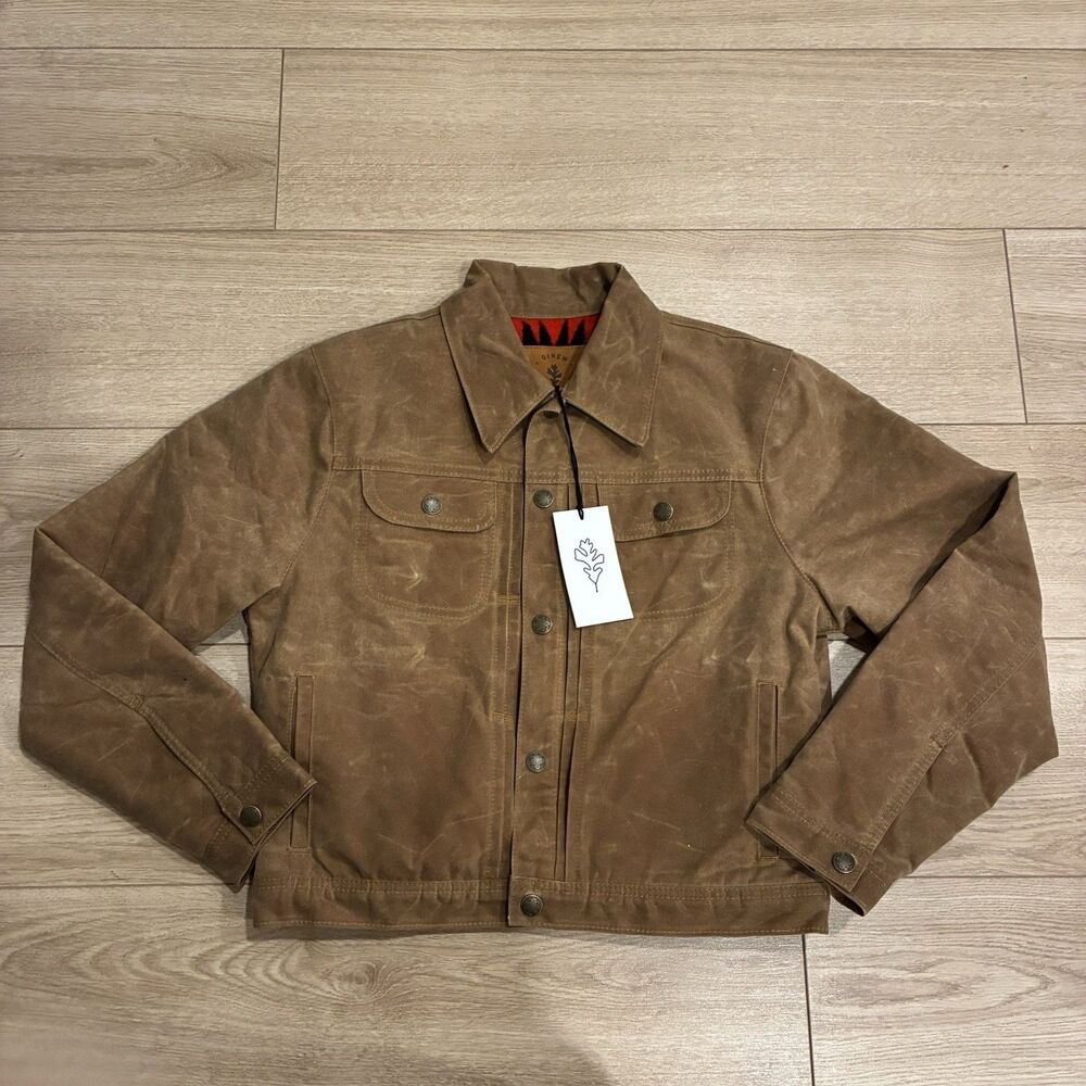 NWT Ginew x Pendleton Women’s Legends Niizhoo Coat Leather Wool Lined Size M - Picture 2 of 7